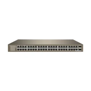 Switch Gigabit no administrable IP-COM G1050F de 48 puertos + 2 SFP - G1050F