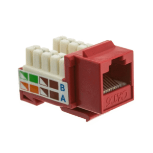 Jack RJ45 Cat6 Performax Rojo No Blindado Lanpro - LPXC6PUSRD