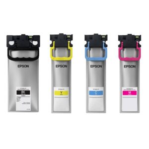Kit de tintas alto rendimiento negro y standard CMY para impresora WF C5390/WF C5890