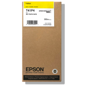 CARTUCHO DE TINTA AMARILLA EPSON T41P DE ALTA CAPACIDAD, 350ML