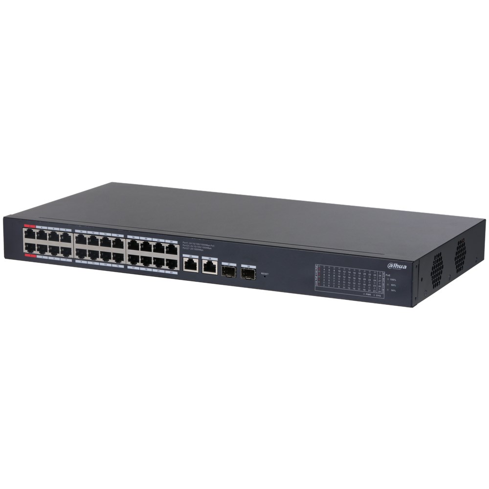DH-CS4228-24GT-375 SWITCH 28 PUERTO,24 PUERTOS POE, 10/100 MBPS - Imagen 2