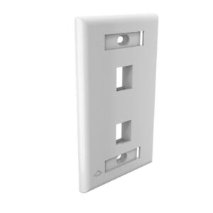 FACEPLATE PLANO 2P - GLOSSY - BLANCO 4X2 MODELO: 35050017