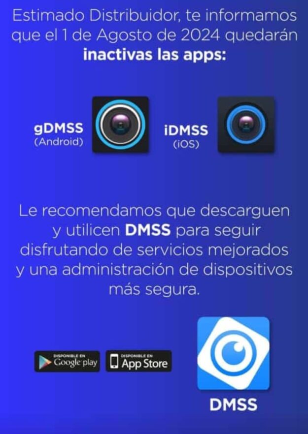 gDMSS e iDMSS Descontinuadas