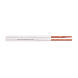 CABLE DE COBRE DUPLEX 2X16AWG BLANCO POR METRO