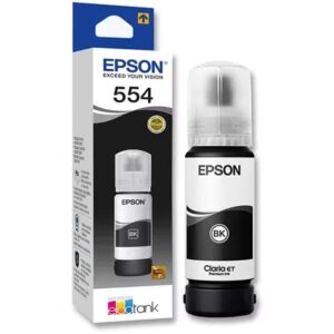 Botella Epson T554120-Al Negro Pigmento, 70 Ml L8180 (6.700 Pagin