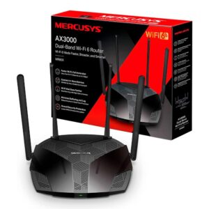 ROUTER MERCUSYS WI-FI 6 DE DOBLE BANDA AX3000, 574 MBPS A 2,4 GHZ