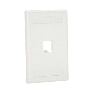 PLACA DE PARED VERTICAL CLÁSICA, SALIDA PARA 1 PUERTO MINI-COM, C