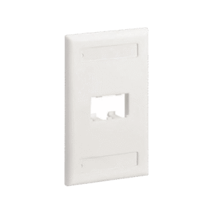 PLACA DE PARED VERTICAL CLÁSICA, SALIDA PARA 2 PUERTOS MINI-COM,