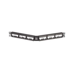 HERRAJE 24 ESPACIOS ANGULADO CON PLACA REF. CPPLA24WBLY / PANDUIT