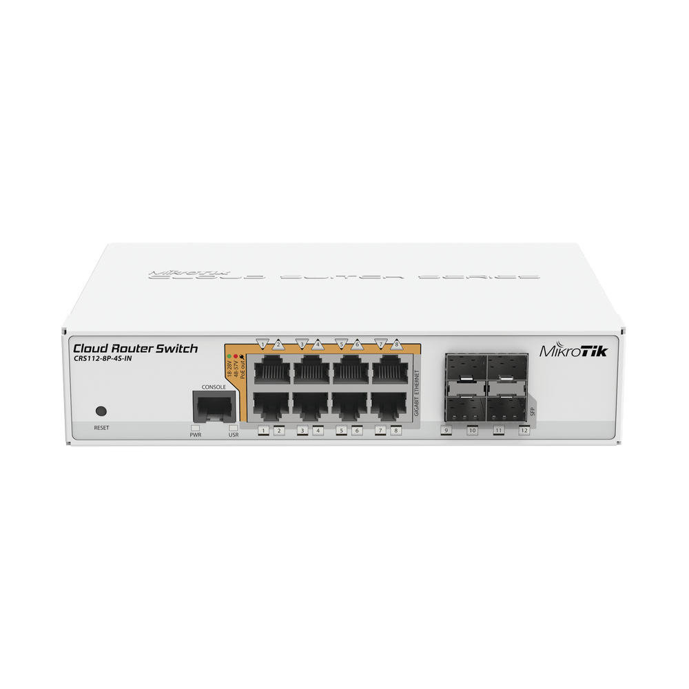 CLOUD ROUTER SWITCH ADMINISTRABLE L3, 8 PUERTOS 10/100/1000 MBPS