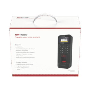 Kit De Control De Acceso Todo Incluido Con Lector De Huellas Y Ta