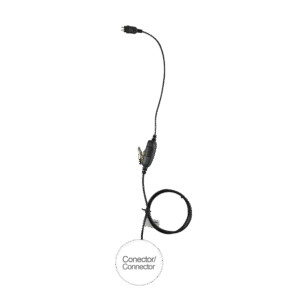 Micrófono De 1 Cable Serie Loc Para Kenwood Nx-340/320/420, Tkd-3