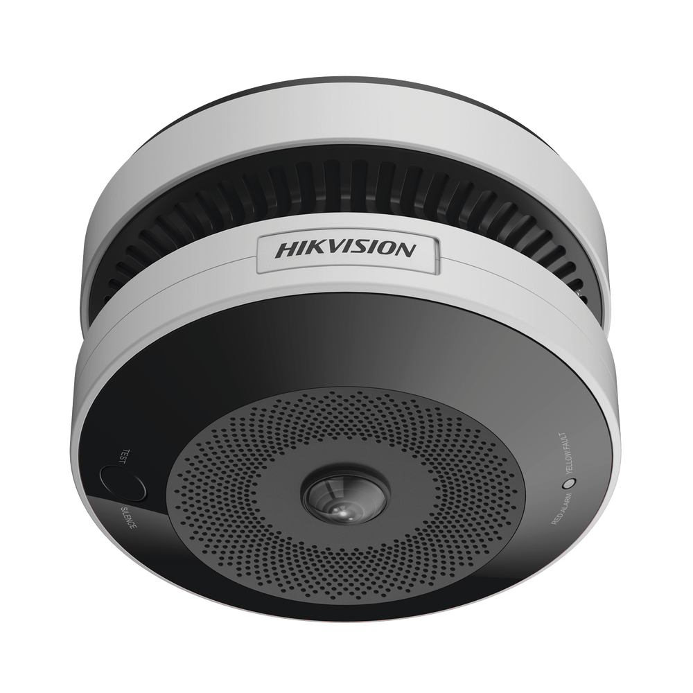 MINI FISHEYE IP 4 MEGAPIXEL CON DETECTOR DE HUMO / AUTÓNOMO / ENT