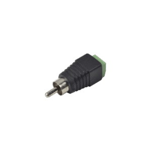 ADAPTADOR RCA MACHO PARA VIDEO O AUDIO CON TERMINAL ATORNILLABLE