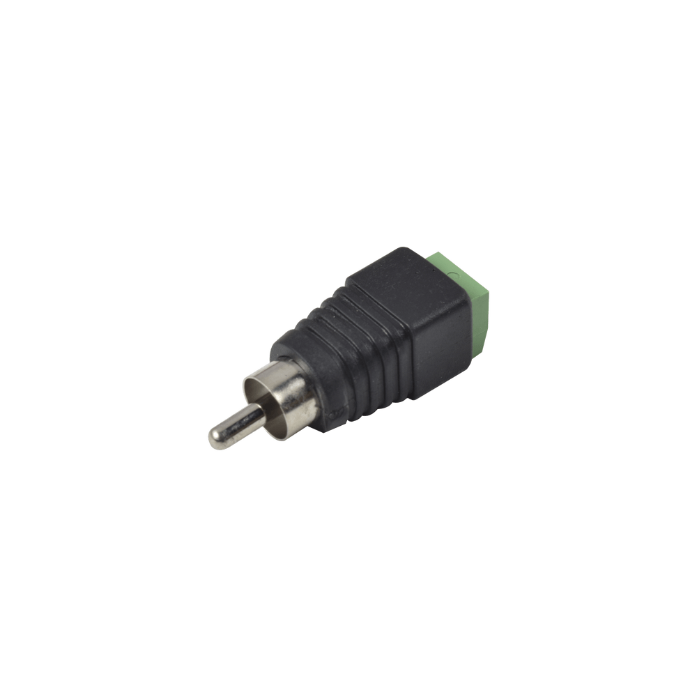 ADAPTADOR RCA MACHO PARA VIDEO O AUDIO CON TERMINAL ATORNILLABLE