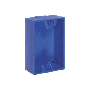 Caja De Montaje Color Azul Para Botones De Emergencia Sti