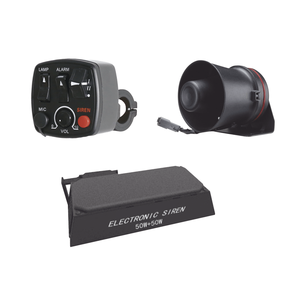 KIT PARA MOTOCICLETA EPCOM INDUSTRIAL, SIRENA/ BOCINA 100 WATT Y