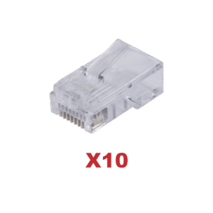 Kit De 10 Plugs Rj45 Para Cable Utp