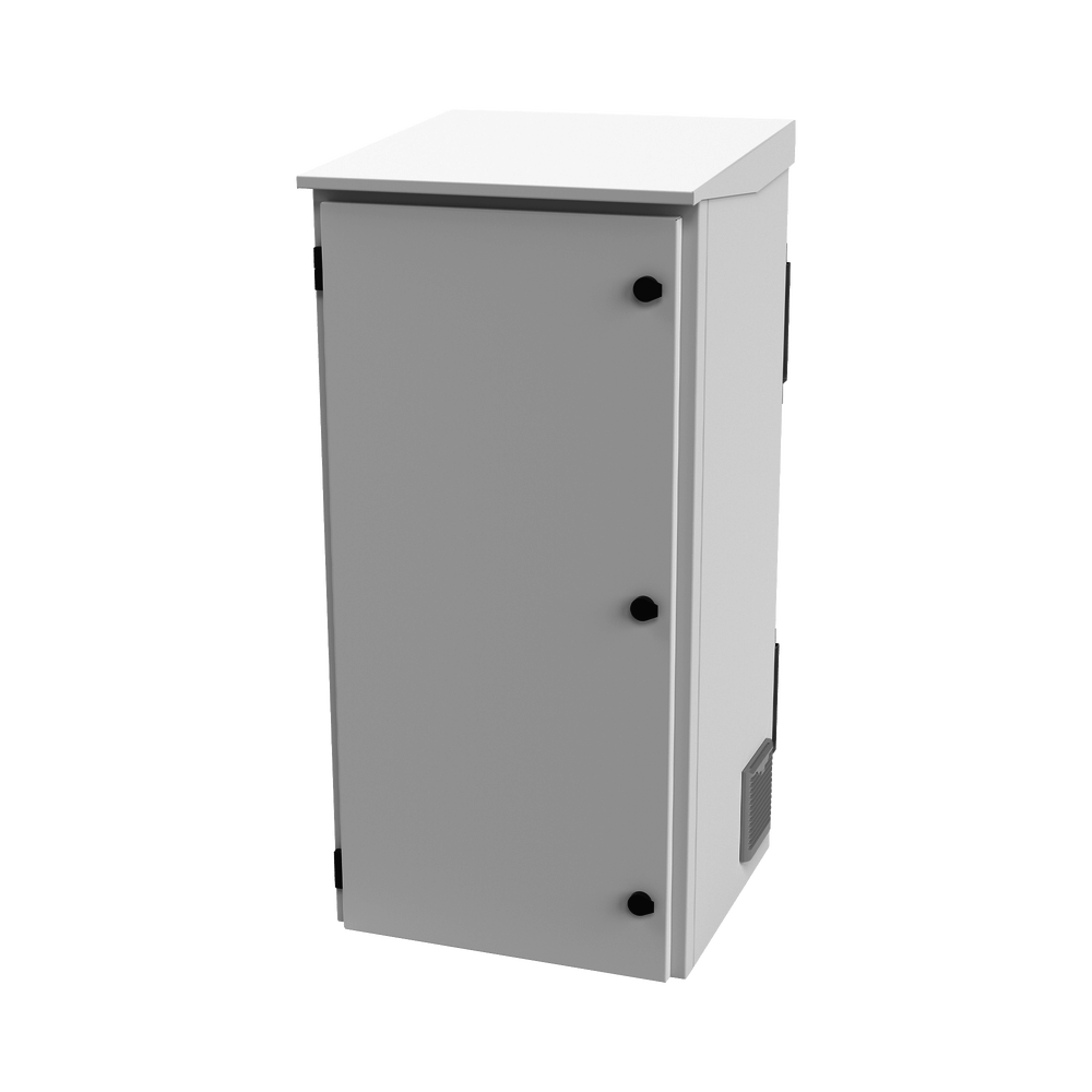 GABINETE DE EXTERIOR CON RACK DE 19pulg DE 24U CON VENTILADORES Y TE