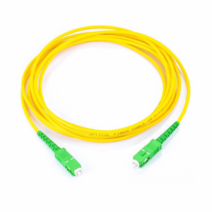 Jumper De Fibra Óptica Monomodo Sc/Apc Sc/Apc Simplex, Color Amar