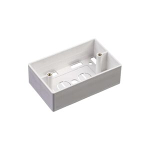 CAJA DE PARED UNIVERSAL, COLOR BLANCO, PARA MONTAJE CON PLACAS DE