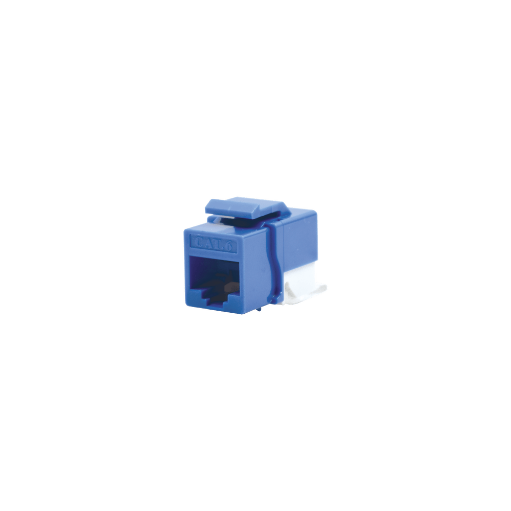 Módulo Jack Cat6 Sin Herramienta (Toolless) Keystone - Color Azul