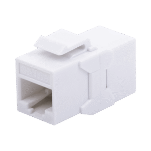ACOPLADOR UTP CAT6A HEMBRA RJ45 A RJ45 HEMBRA COLOR BLANCO MODELO
