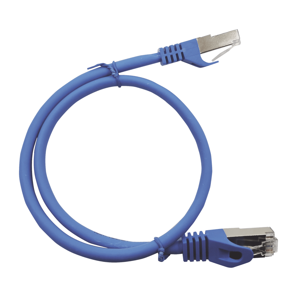 Patch Cord Cat6A 10G Blindado 3.0M ( 9.84 Ft ) Azul