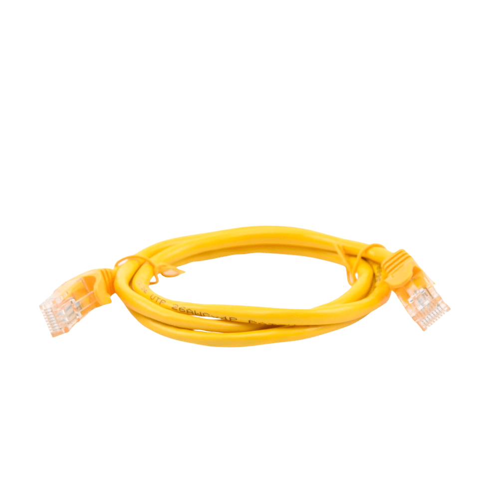 CABLE DE PARCHEO UTP CAT5E - 1 M - AMARILLO MODELO: LP-UT3-100-YE