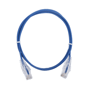 Cable De Parcheo Slim Utp Cat6 - 1 Metro, Azul, Diámetro Reducido