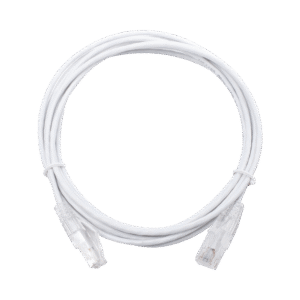 Cable De Parcheo Slim Utp Cat6 - 3 M Blanco Diámetro Reducido (28