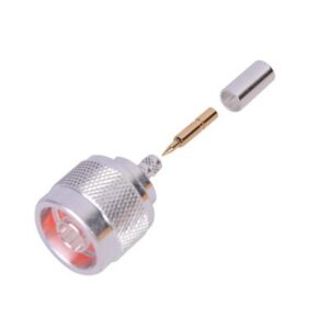 Conector N Macho, De Anillo Plegable Para Cable Rg-58/U.