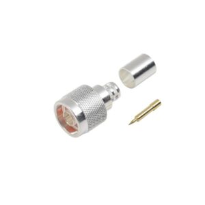 Conector N Macho De Anillo Plegable Para Cables Lmr-400, 9913, Cn