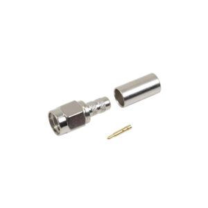 Conector Sma Macho De Anillo Plegable Para Cable Rg-58/U, Niquel