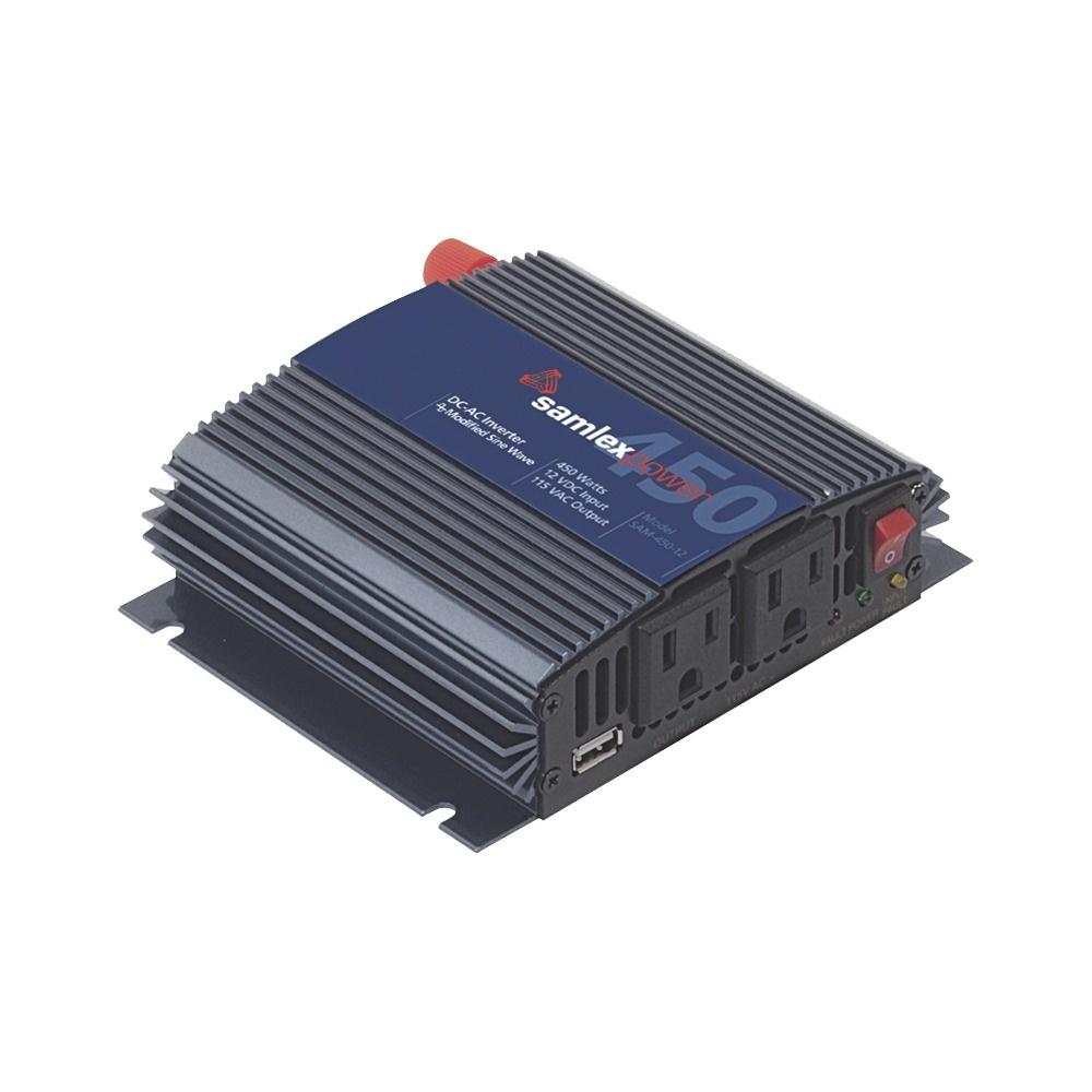 INVERSOR DE CORRIENTE (CD-CA). POTENCIA NOMINAL 450 W, ENT:12VCD,
