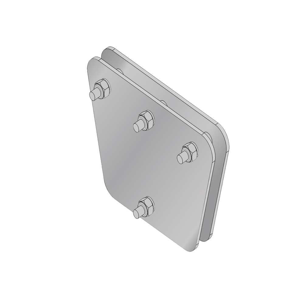 Placas Igualadoras Con Tornillería Y Separadores, Para 3 Retenida