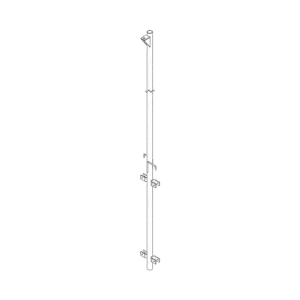 Pluma De Aluminio De 4 Metros Ced.40 Para Instalación De Tramos S