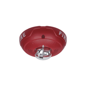 BOCINA CON LÁMPARA ESTROBOSCÓPICA, MONTAJE EN TECHO, COLOR ROJO,