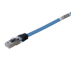 PATCH CORD CAT6A, BLINDADO S/FTP, CM/LS0H, 3M, COLOR AZUL MODELO: