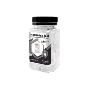 Bote Con 100 Piezas De Plug Modular Rj45 Cat6 Sin Blindaje, Chapa