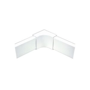 ESQUINERO INTERIOR BLANCO DE PVC AUTO EXTINGUIBLE, PARA CANALETA