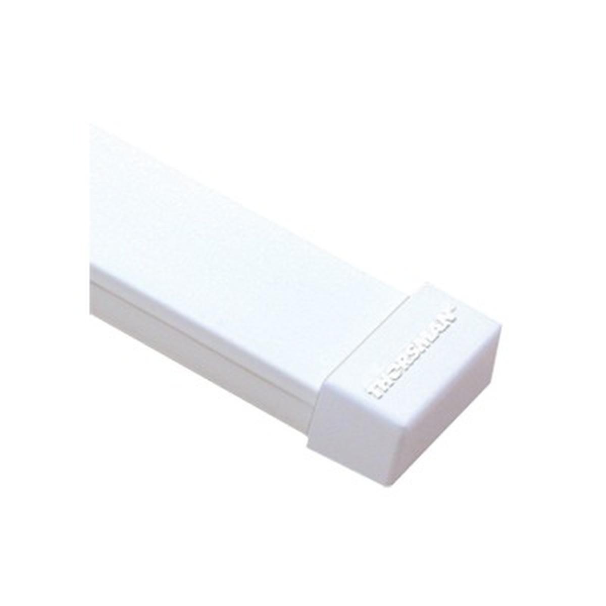 TAPA FINAL COLOR BLANCO DE PVC AUTO EXTINGUIBLE, PARA CANALETA TM
