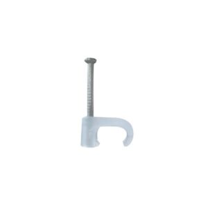 Grapa Para Cable Plano De 5Mm Color Transparente (100Pzs) (3209-0