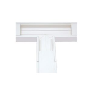Sección En pulgTpulg Color Blanco De Pvc Auto Extinguible, Para Canalet