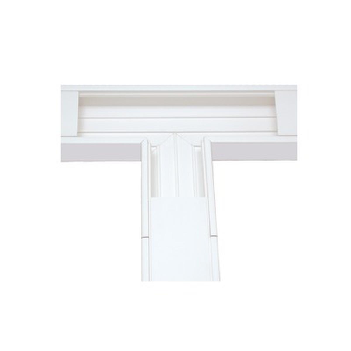 Sección En pulgTpulg Color Blanco De Pvc Auto Extinguible, Para Canalet