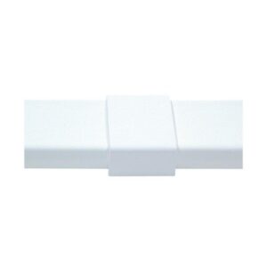 PIEZA DE UNIÓN COLOR BLANCO DE PVC AUTO EXTINGUIBLE, PARA CANALET