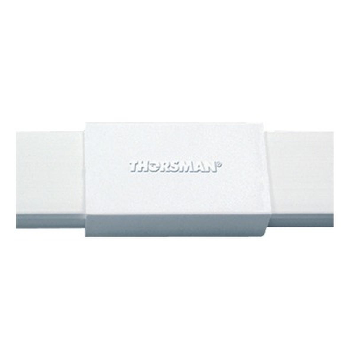 PIEZA DE UNIÓN COLOR BLANCO DE PVC AUTO EXTINGUIBLE, PARA CANALET
