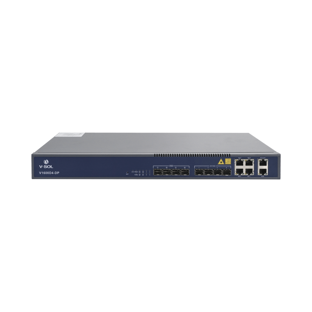 Olt De 4 Puertos Epon Con 8 Puertos Uplink (4 Puertos Gigabit Eth