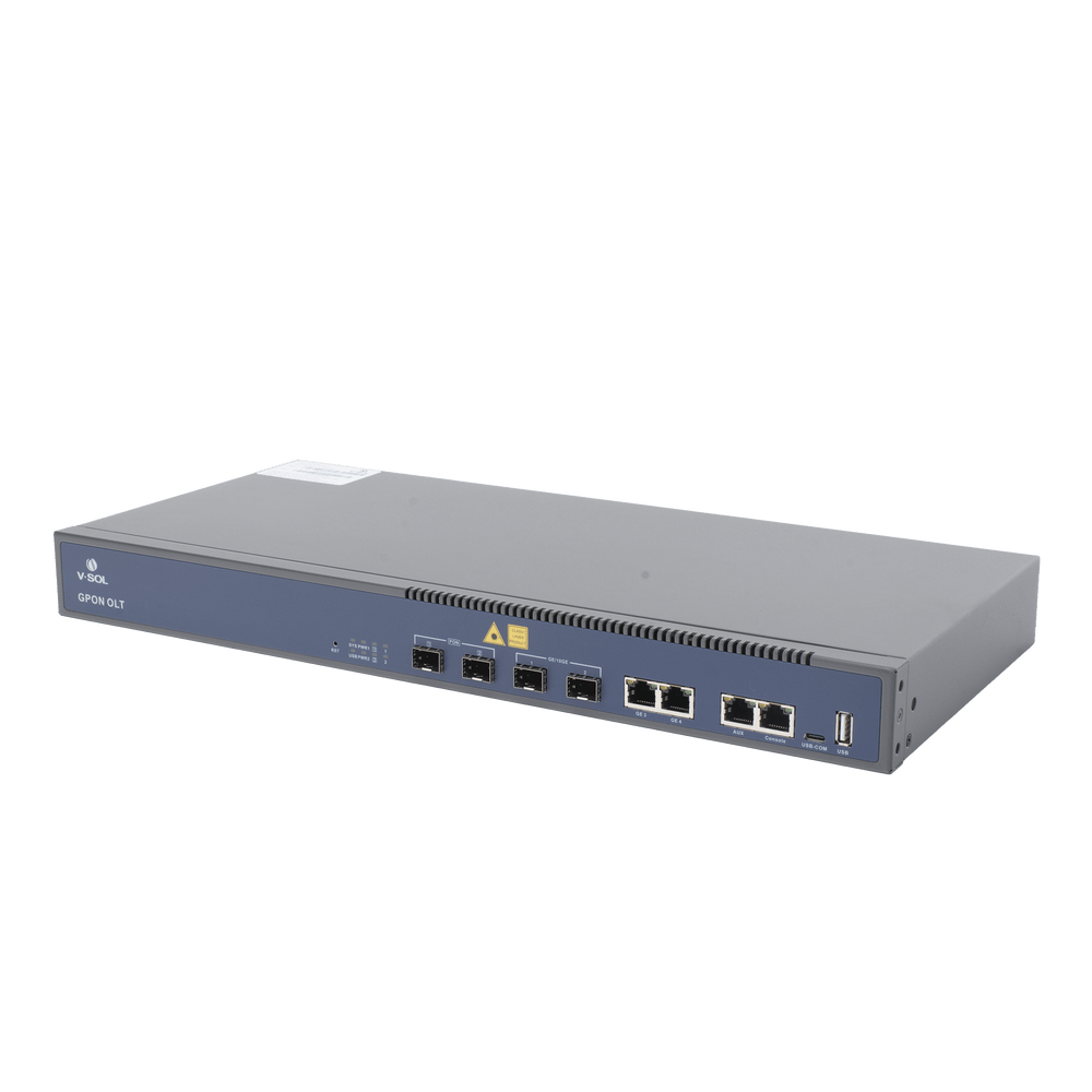 OLT DE 2 PUERTOS GPON + 4 PUERTOS UPLINK 2 PUERTOS GIGABIT ETHER