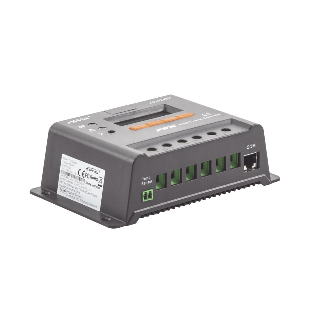 CONTROLADOR SOLAR DE CARGA Y DESCARGA PWM 12/24V 20A CON DISPLAY,